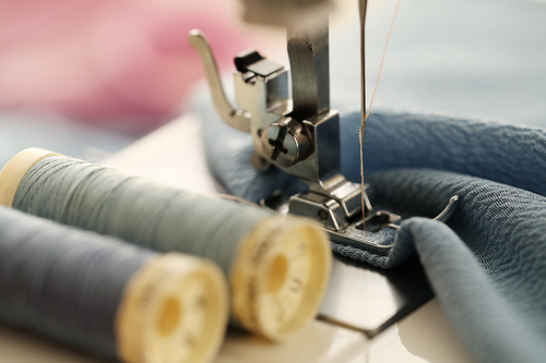 Sewing tools on the table